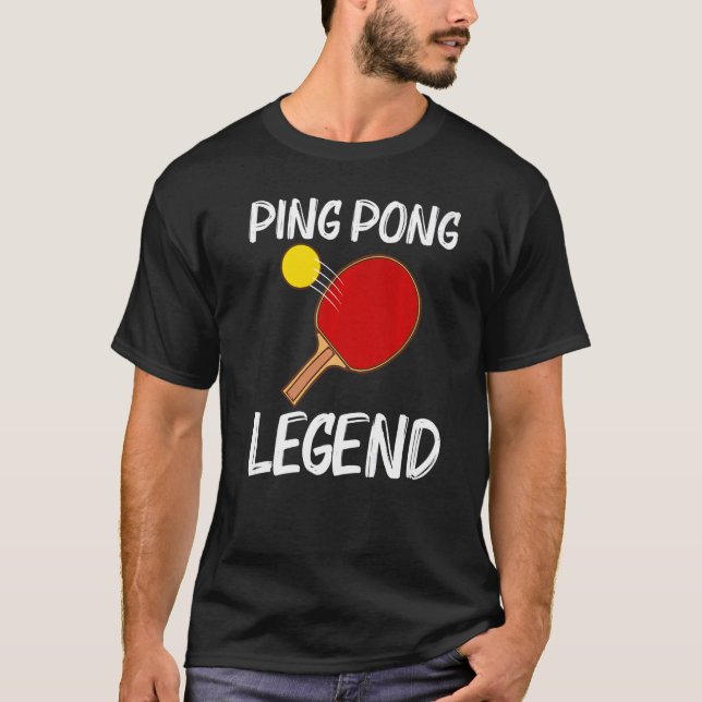 Camiseta Tênis De Mesa legal Para Homens Mulheres Pong Espo (Frente)