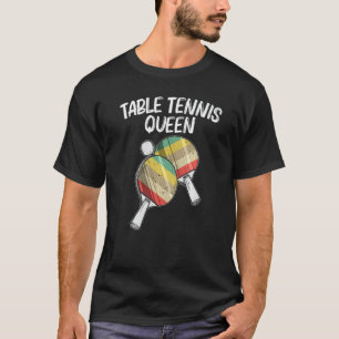 Camiseta Tênis De mesa Para Mulheres Mamãe Ping Pong Ball T