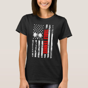 Camiseta TÊNIS de Mesa Patriótica de Esporte de Bandeira Am