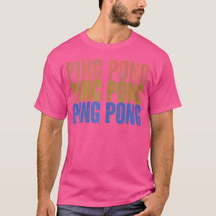 Camiseta Tênis de Mesa Ping Pong Divertido