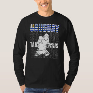 Camiseta Tênis de Mesa Uruguai Apoie o Ping Pong Uruguaio