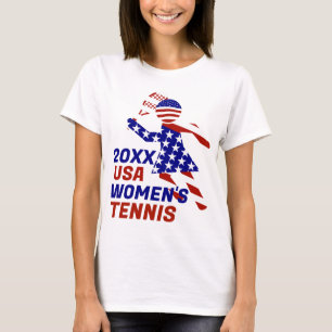 Camiseta TÊNIS de MULHERES Patriotas DOS EUA