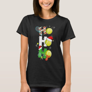 Camiseta Tênis de Natal Engraçado Jogador de Pijamas Corres