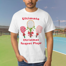 Camiseta Tênis de Natal, Paddleball, Jogador de Pickleball