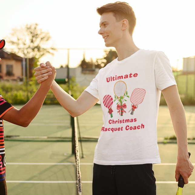 Camiseta Tênis de Natal, Paddleball, Treinador de Picklebal (A great coach tshirt for the holidays!)