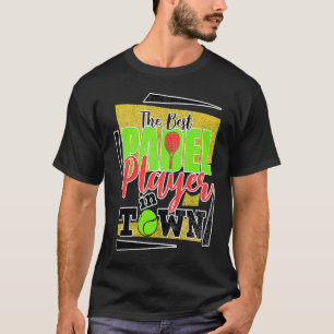 Camiseta Tênis de Padel Paddle Racket Bola Vintage 1