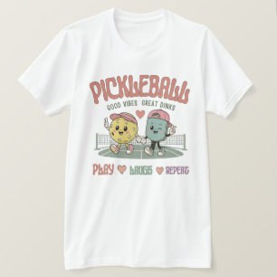 Camiseta Tênis de Pickleball Brinque Ria Repita   Picklebal
