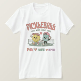 Camiseta Tênis de Pickleball Brinque Ria Repita | Picklebal