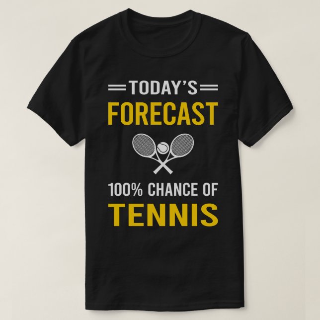 Camiseta Tênis de Previsão Hoje (Frente do Design)