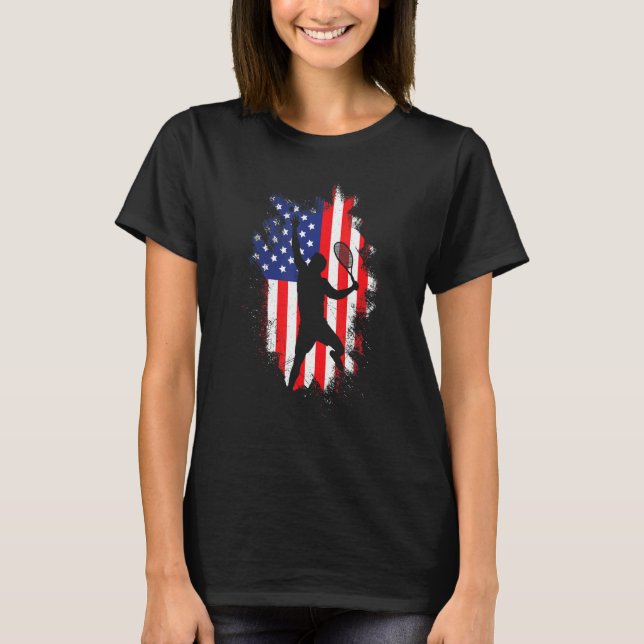 Camiseta Tênis de servidor Usa Tênis 1 (Frente)