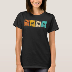 Camiseta Tênis de Tênis do jogador de Mesa periódico