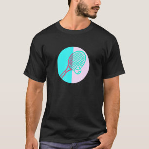Camiseta Tênis Design Com Racquet E Colorblock