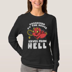 Camiseta Tênis Deuce Serve Do Inferno, Tênis de Diabo