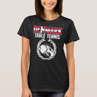Camiseta Tênis Dinamarquês Mesa Ping Pong Team Suppo