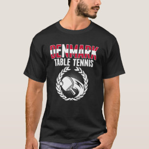 Camiseta Tênis Dinamarquês Mesa Ping Pong Team Suppo