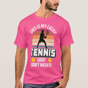 Camiseta Tênis Dizendo Sortudo Tênis Não Lave