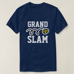 Camiseta tênis do Grande Slam para jogadores e f