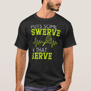 Camiseta Tênis do jogo de lançamento em Racket Tênis