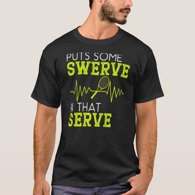 Camiseta Tênis do jogo de lançamento em Racket Tênis (Frente)