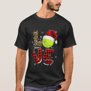 Camiseta Tênis do Natal Santa Claus Jogo Tênis Racket Hu
