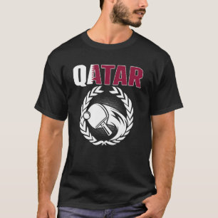 Camiseta Tênis do Qatar Mesa do Qatari Ping Pong Supporter 