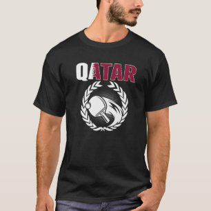 Camiseta Tênis do Qatar Mesa do Qatari Ping Pong Supporter