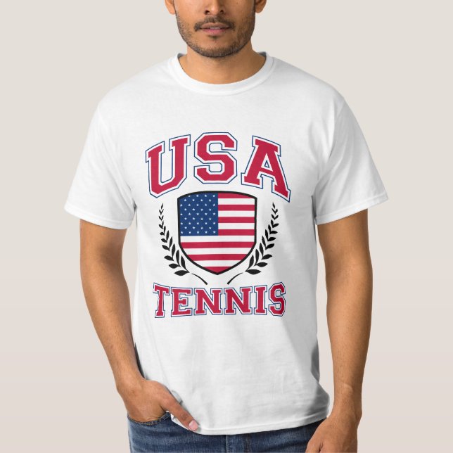 Camiseta Tênis dos EUA (Frente)