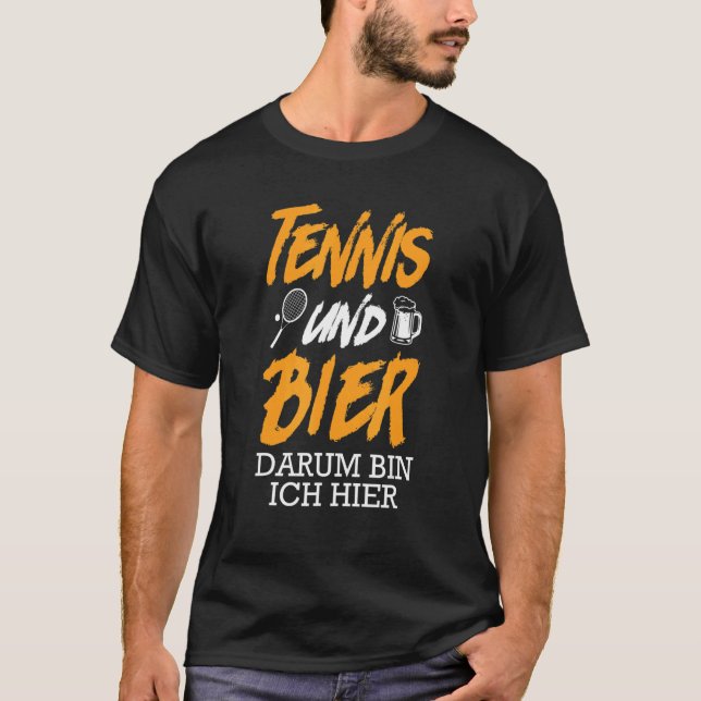 Camiseta Tênis E Cerveja É Por Isso Que Estou Aqui Tênis (Frente)