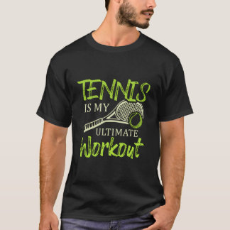 Camiseta Tênis é Meu Esporte de Raquete de Treino Definitiv