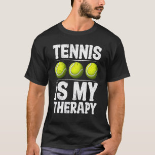 Camiseta Tênis é minha terapia Tênis de bolas Tênis