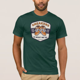 Camiseta Tênis é o que fazemos logotipo da imagem