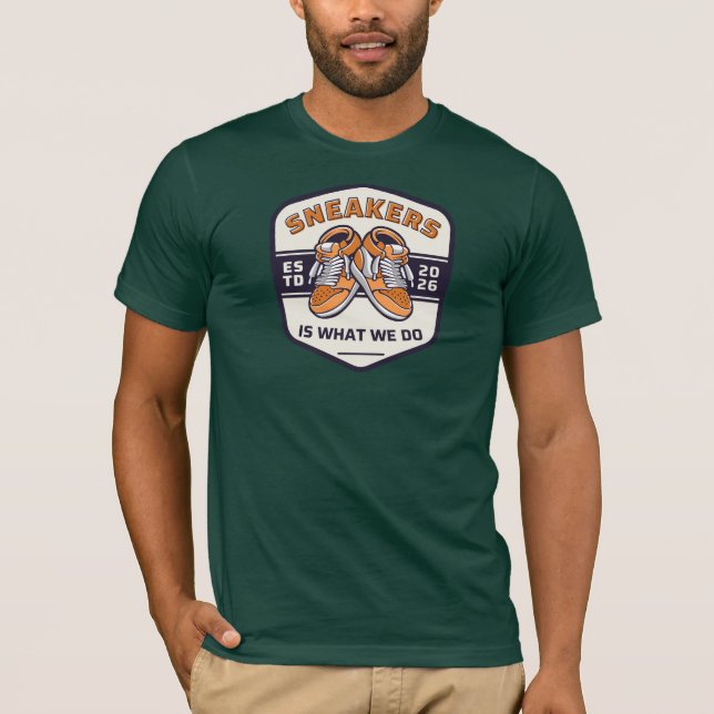 Camiseta Tênis é o que fazemos logotipo da imagem (Frente)