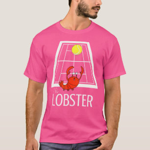 Camiseta Tênis Engraçada A Lagosta Para Os Jogadores Tênis 