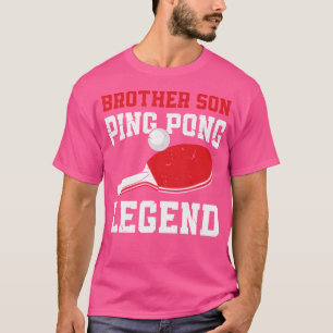 Camiseta Tênis engraçado irmão Son Ping Pong Le