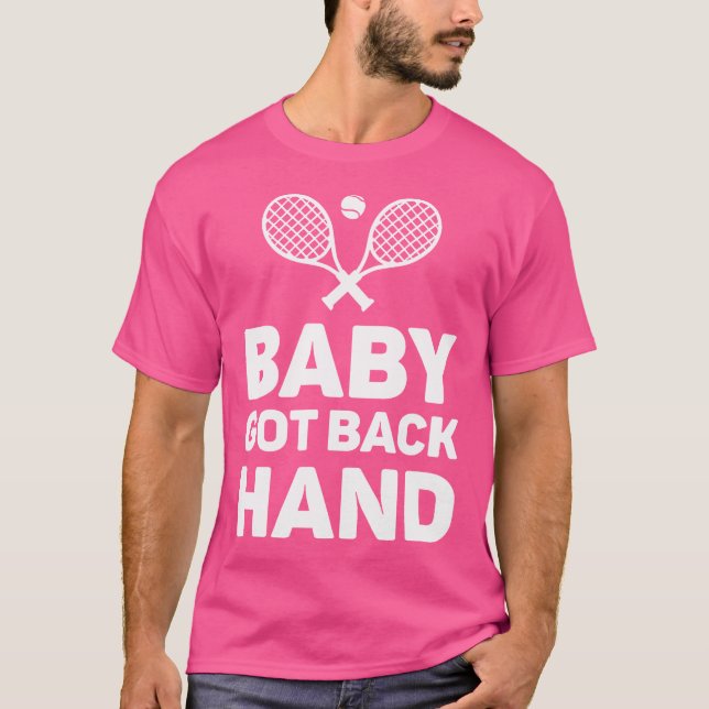 Camiseta Tênis Engraçado Mão de Bebê com as Costas (Frente)