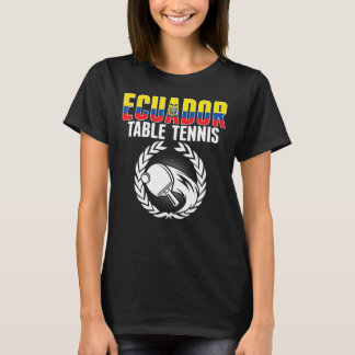 Camiseta Tênis Equador Mesa Ping Pong Suppor