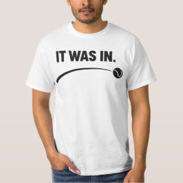 Camiseta Tênis - Estava dentro! Tênis Branco Divertido