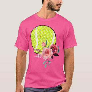 Camiseta Tênis Floral, Raparigas E Mulheres Flores, Impress