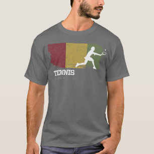 Camiseta Tênis Guiné Flag Womens Tênis Girl Player Tenni