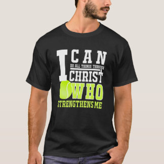 Camiseta Tênis I Pode Fazer Coisas Através Do Cristo