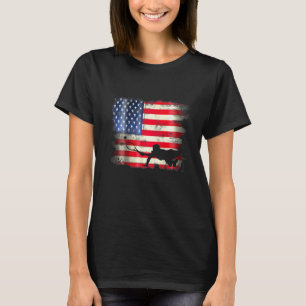 Camiseta Tênis Jogador Americano Bandeira Americana 4 De Ju