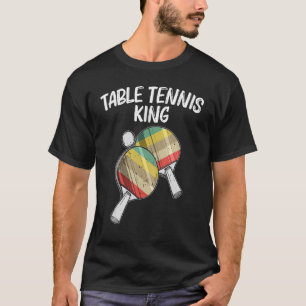 Camiseta Tênis mesa Para Homens Pai Ping Pong Ball Team Esp