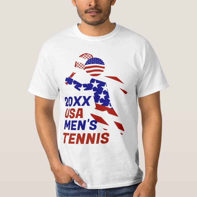 Camiseta TÊNIS Patriótico Dos EUA (Frente)