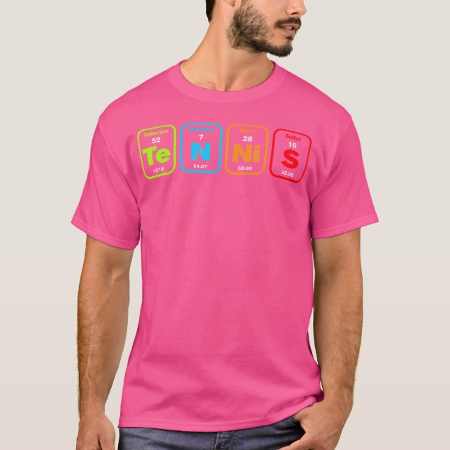 Camiseta Tênis Periodicidade Do Elemento De Mesa Funny Ball (Frente)