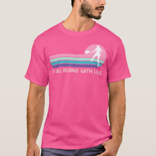 Camiseta Tênis Player Tudo Começa Com Tênis de Amor