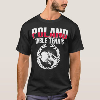 Camiseta Tênis Polônia Mesa Polonês Ping Suppo