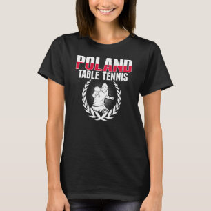 Camiseta Tênis Polônia Mesa Polonês Suporte para pinos