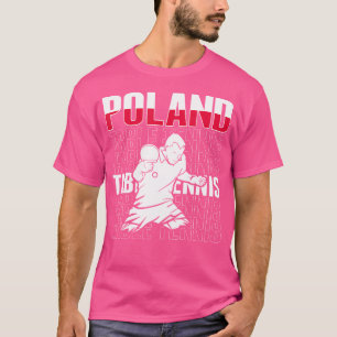 Camiseta Tênis Polônia orgulhosa amantes Jersey Pino polonê