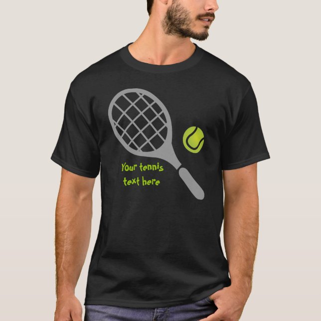 Camiseta Tênis racket e bola personalizados (Frente)