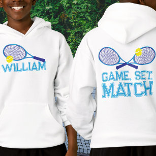 Camiseta Tênis racquet e gráfico ciano azul-bola personaliz